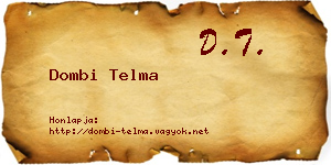 Dombi Telma névjegykártya
